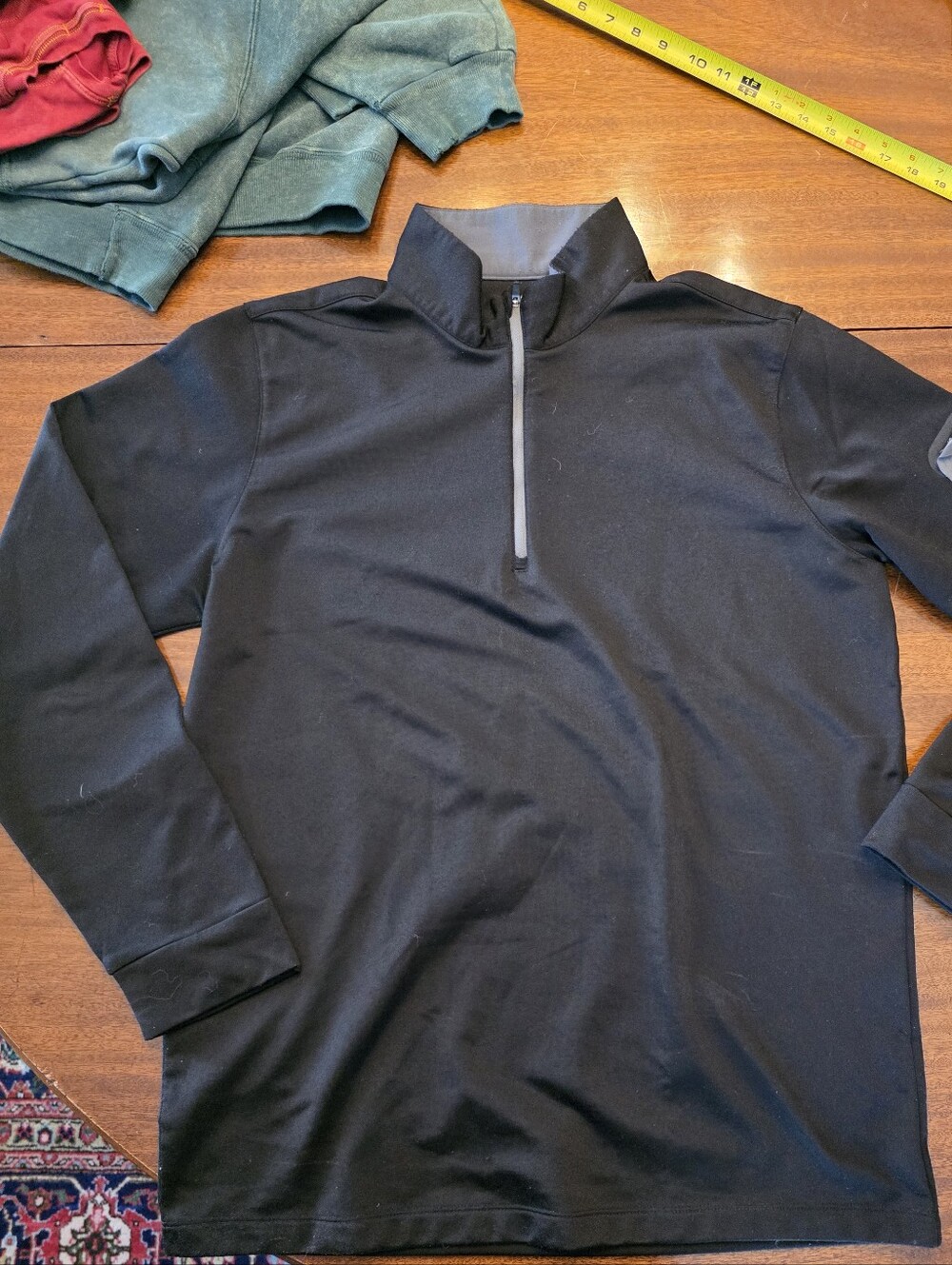 Loudmouth Men's Black 1/2 Zip Long Sleeve Pullover JacketSize: Large